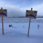 1/5(月) ワカサギ釣り 砂川遊水池状況です。